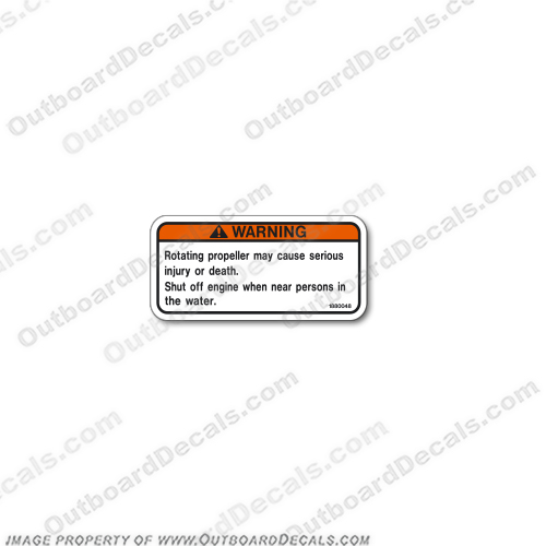 Warning Decal - Rotating Propeller may cause injury or death Safety sticker 188004  boat, logo, decal, capacity, plate, sticker, decal, regulation, coast, guard, warning, fuel, gas, diesel, safety, prop, rotating, 1880048, INCR10Aug2021
