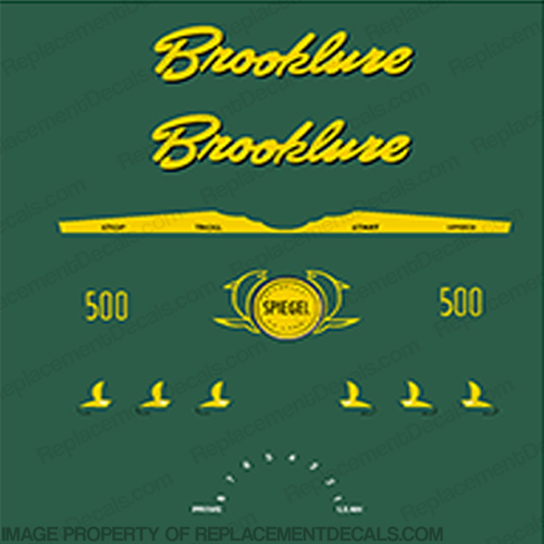 Brooklure 5 HP Decals 5hp, 5-hp, brook lure, INCR10Aug2021
