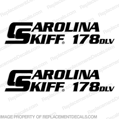 Carolina Skiff 178 DLV Boat Decals - (Set of 2) Any Color! INCR10Aug2021
