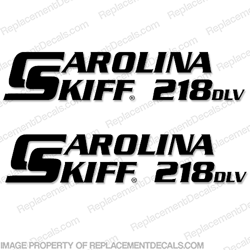 Carolina Skiff 218 DLV Boat Decals - (Set of 2) Any Color! INCR10Aug2021