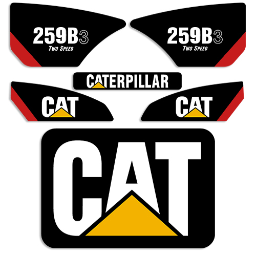 Caterpillar 259B-3 Decal Kit INCR10Aug2021