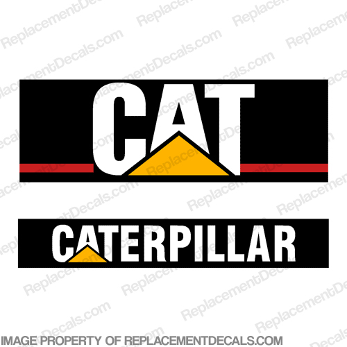Mini Caterpillar Decals (Set of 2) INCR10Aug2021