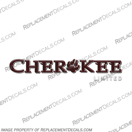 Cherokee by Forest River RV Graphic Decal - Limited rv, motorhome, coach, carriage, fifthwheel, fifth, wheel, caravan, recreational, vehicle, forest, forrest, river, brown, red, travel, trailer, limited