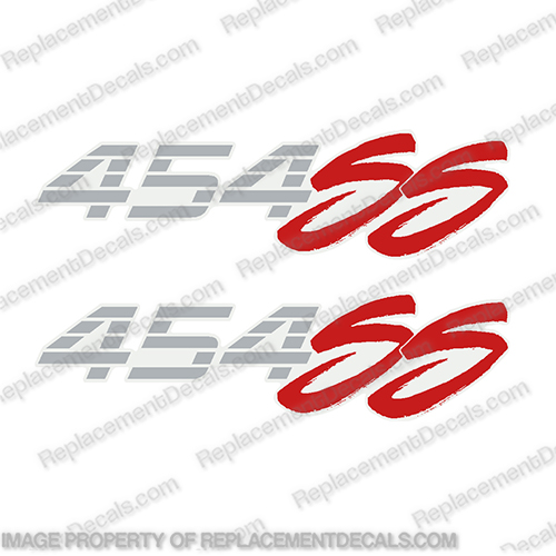 Chevy 454SS Truck Decals - (Set of 2)  chevy, 454, ss, 1500, 1993, truck, decal