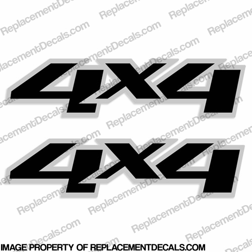 Chevy 4X4 Truck Decals - (Set of 2) INCR10Aug2021