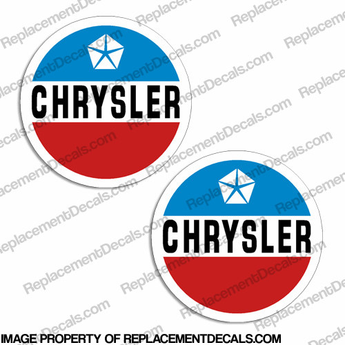 Chrysler Logo Emblem Boat Decals (Set of 2) INCR10Aug2021