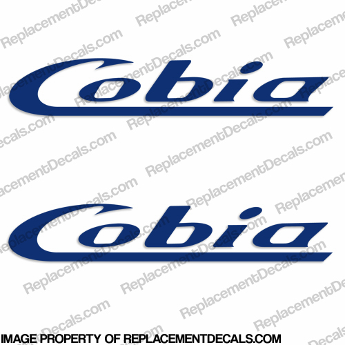 Cobia Boats Logo Decal (Style 2) Set of 2 - Any Color! INCR10Aug2021