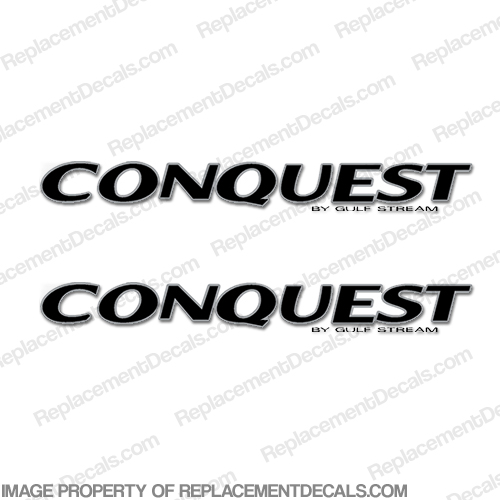 Conquest by Gulfstream RV Decals (Set of 2) - 2 Color INCR10Aug2021