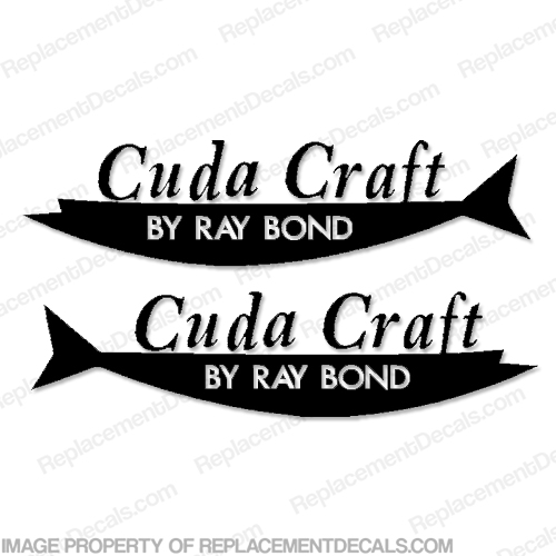 Cuda Craft Boats Logo Decal - Any Color! INCR10Aug2021