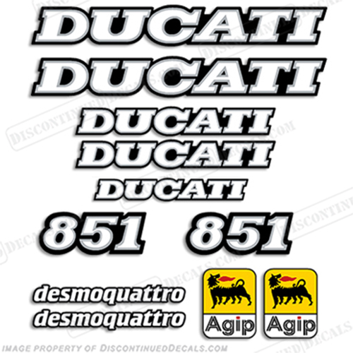 Ducati 851 Decal Kit - 1991-1992 INCR10Aug2021