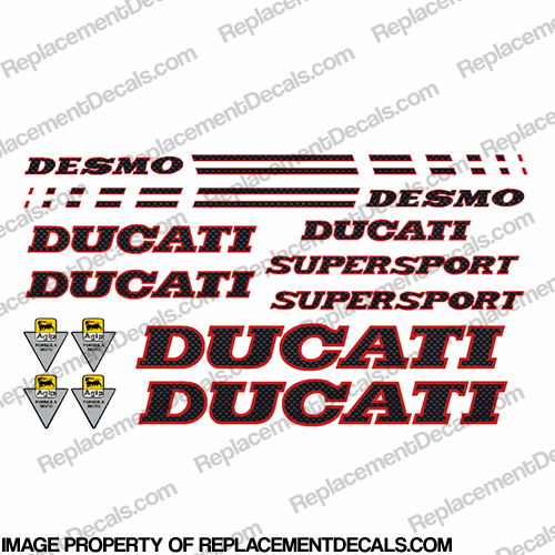 Ducati 900 Supersport Decal Kit - Carbon Fiber INCR10Aug2021