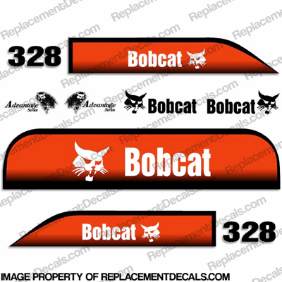 328 DECALS 328 Stickers Bobcat 328 Decal STICKER Kit Mini Excavator 