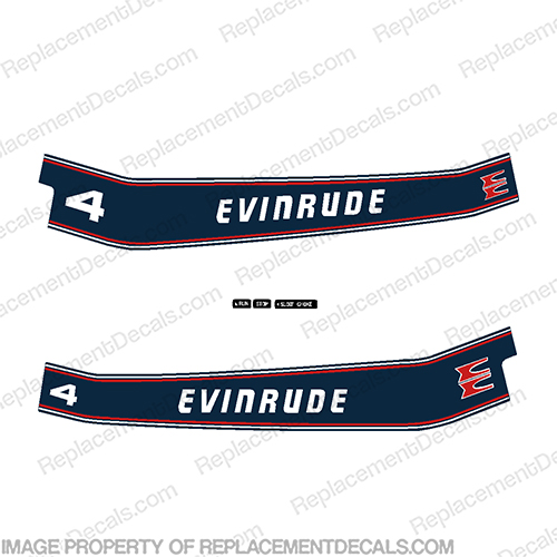 Evinrude 90s 4hp Decal Kit  INCR10Aug2021
