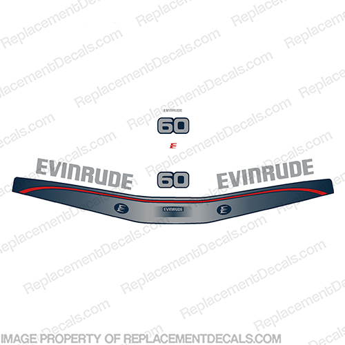 Evinrude 60hp Decal Kit - 1997-1998  60, 60 hp,INCR10Aug2021