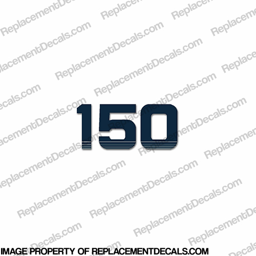 Evinrude Single "150" Decal 1993 - 1997 INCR10Aug2021