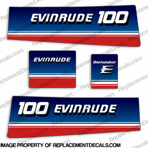 Evinrude 1980 100hp Decal Kit INCR10Aug2021