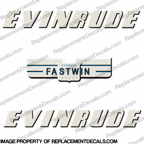 Evinrude 1950 14hp Decal Kit 
