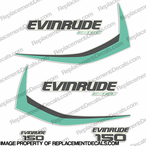 Evinrude 150hp E-Tec Decal Kit (Aqua) - 2015+ INCR10Aug2021