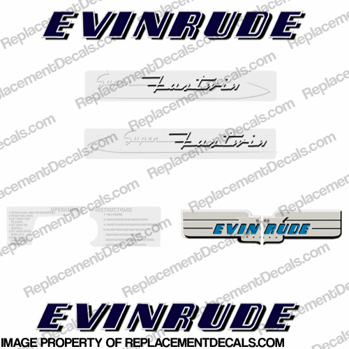 Evinrude 1953 15hp Decal Kit INCR10Aug2021