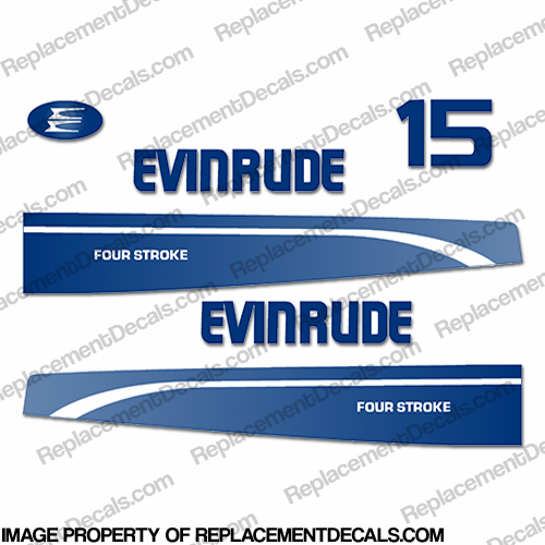 Evinrude 1996 15hp Fourstroke Decals 