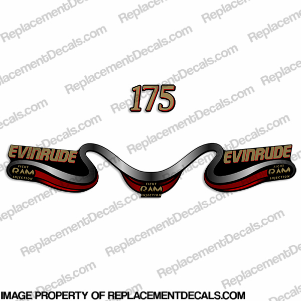 Evinrude 175 Decal Kit - Red INCR10Aug2021