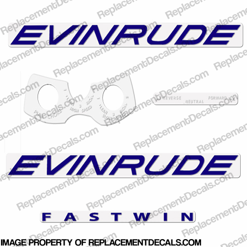 Evinrude 1961 18hp Decal Kit 
