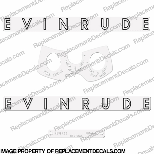 Evinrude 1962 18hp Decal Kit INCR10Aug2021