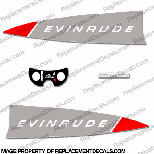 Evinrude 1965 18hp Decal Kit INCR10Aug2021
