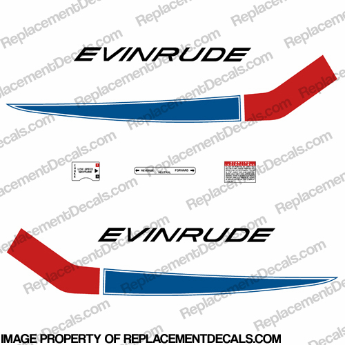 Evinrude 1968 18hp Decal Kit INCR10Aug2021