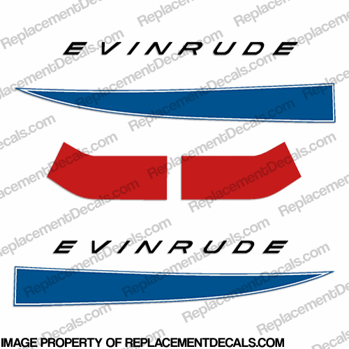 Evinrude 1968 40hp Decal Kit INCR10Aug2021