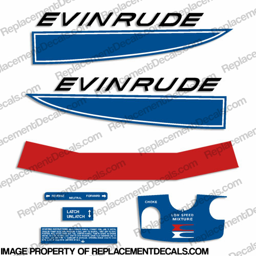 Evinrude 1968 6hp Decal Kit INCR10Aug2021