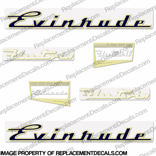 Evinrude 1957 7.5hp Decal Kit INCR10Aug2021