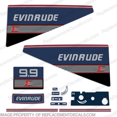Evinrude 1989-1991 9.9hp Decal Kit  evinrude 9.9, 87, 88, 89, 90, 91, 1991, 1990, 1989, 9hp, 99hp, 9.9, evinrude_decals_9.9_hp_outboard_motor_1989_1990_1991, INCR10Aug2021