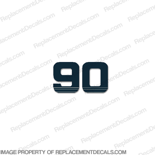 Evinrude Single "90" Decal 1993 - 1997 INCR10Aug2021