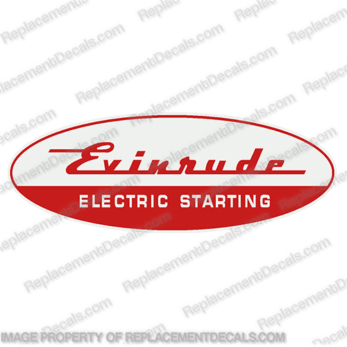Evinrude Electric Starting Control Decal   1962, engine, ship, master, ship master, shiftmaster, shift master, shift-master, 62, controller, control, johnson, electric, start, starting, ignition, 