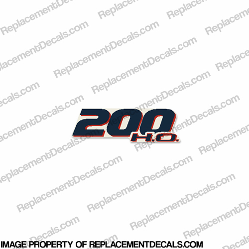 Evinrude Single "200 H.O." E-Tec Decal  INCR10Aug2021
