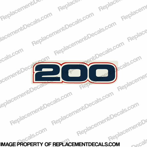 Evinrude Single "200" E-Tec Decal  INCR10Aug2021
