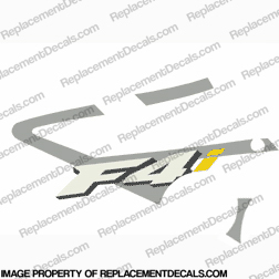 F4i Left Mid Fairing Decal (Silver/Yellow "i") INCR10Aug2021