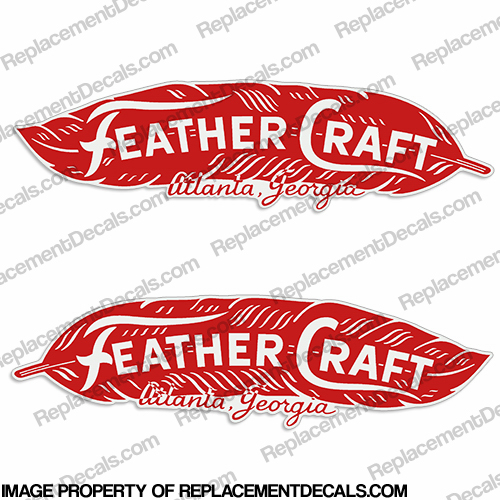 Feather Craft Atlanta Georgia Decals (Set of 2) INCR10Aug2021