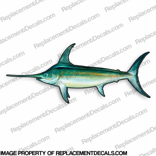 Swordfish Decal - 9" INCR10Aug2021