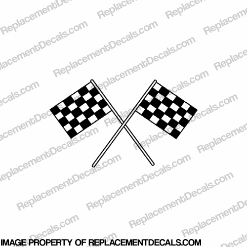 Flag Decal - Checkerd 6" INCR10Aug2021