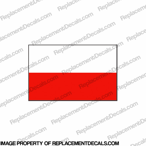 Flag Decal - Polish 6" INCR10Aug2021