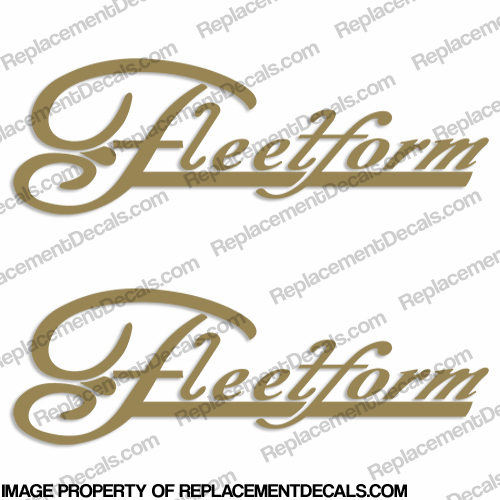 Fleetform Boats Logo Decals (Set of 2) - Any Color! INCR10Aug2021