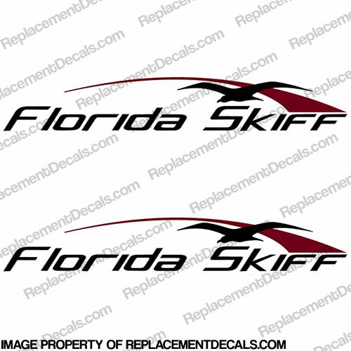 Florida Skiff Boat Decals (Set of 2) INCR10Aug2021
