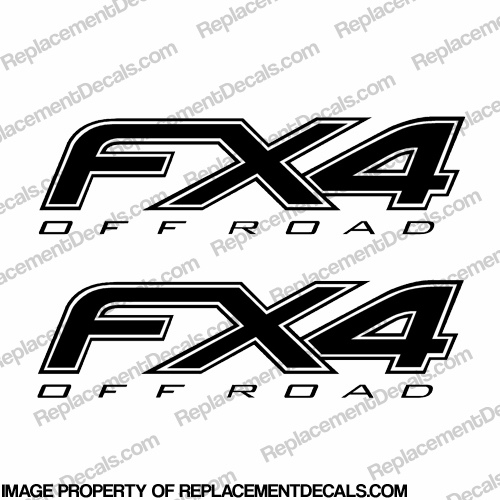 Ford FX4 Off Road Decals (Set of 2) Any Color! INCR10Aug2021