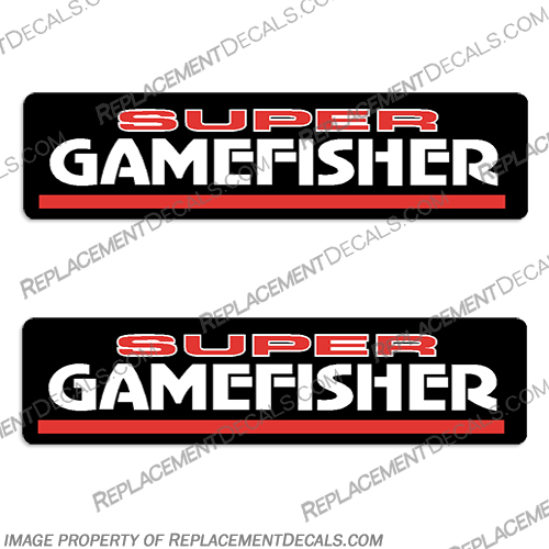 Gamefisher Boat Decal Kit (Set of 2)  Game, gamefisher, fisher, game-fisher, game fisher, boat, boats, decal, decals, kit, set, of, two, 2,