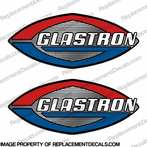 Glastron Boat Decals (Set of 2) - Chrome Accents INCR10Aug2021