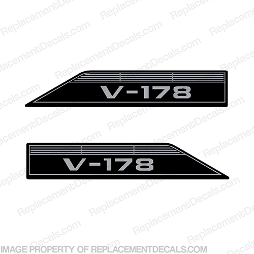 Glastron V-178 Boat Decals (Set of 2) - 1973 and up 178, v178, INCR10Aug2021