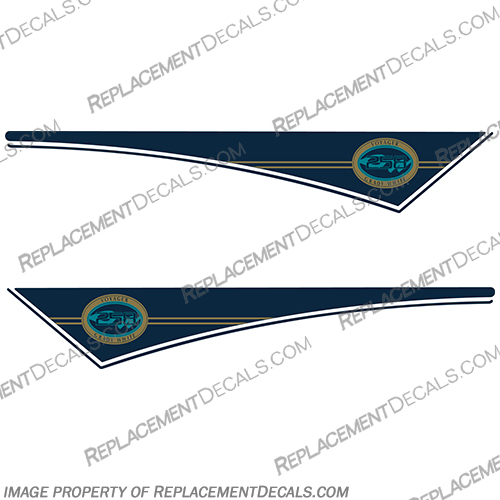 Grady White Voyager 258 Gold Accent Pennant Decals for 2000 and up boats (1998 and earlier models are available in a separate listing) Grady, white, voyager, 258, gold, accent, pennant, decal, decals, for, 2000, and, up, boats, boat, 1998, earlier, model, models, are, available, in, a, separate, listing,