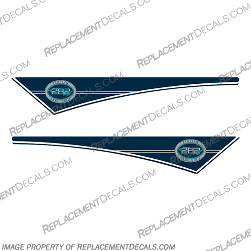 Grady White Gulfstream 282 Sailfish Pennant Decals - Newer Model grady, white, 282, sailfish, new, generation, boat, cabin, decal, sticker, kit, set, gradywhite, boats